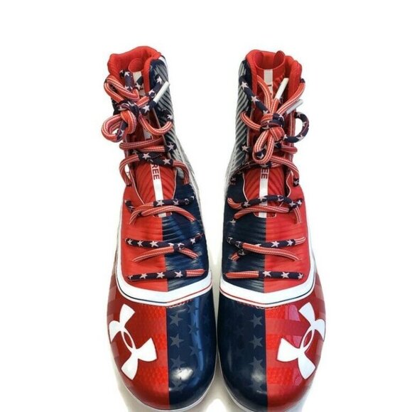 Under Armour Highlight Limited Edition USA Land Of The Free Football Cleats 10 - Picture 5 of 8